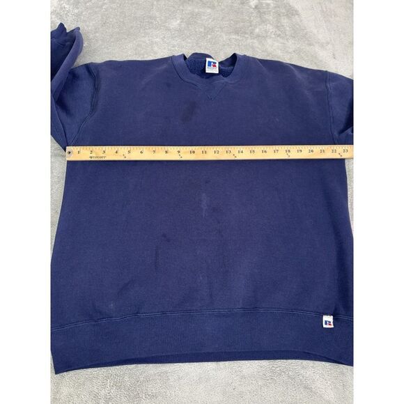 Vintage 90s Russell Athletic Pullover Sweatshirt Men's Size XL Blue - Picture 8 of 11